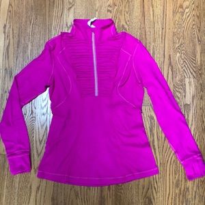 Lululemon Zip top with pleat detail